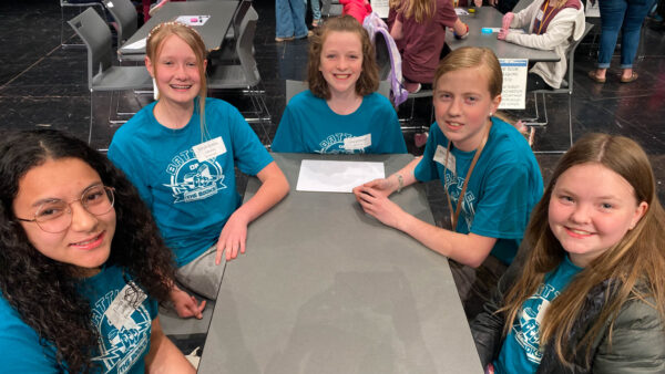 Fifth and sixth grade students prepare for competition.