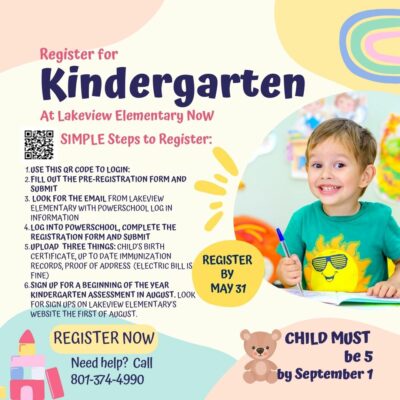 Kindergarten registration flyer 