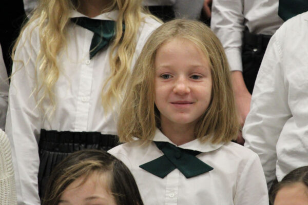 Young girl choir member.