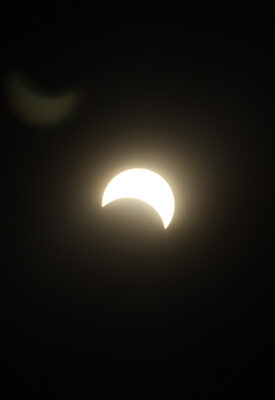 Picture of the partial eclipse.