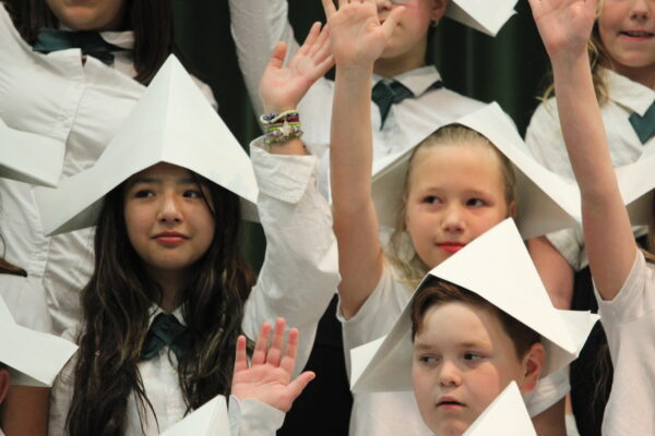 Choir with hats.