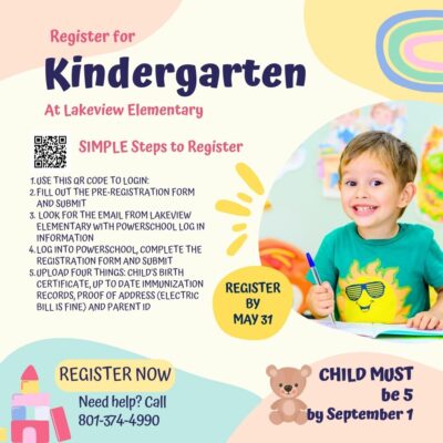 Kindergarten Registration Flyer - English