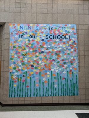 Kindness is cool in our school art